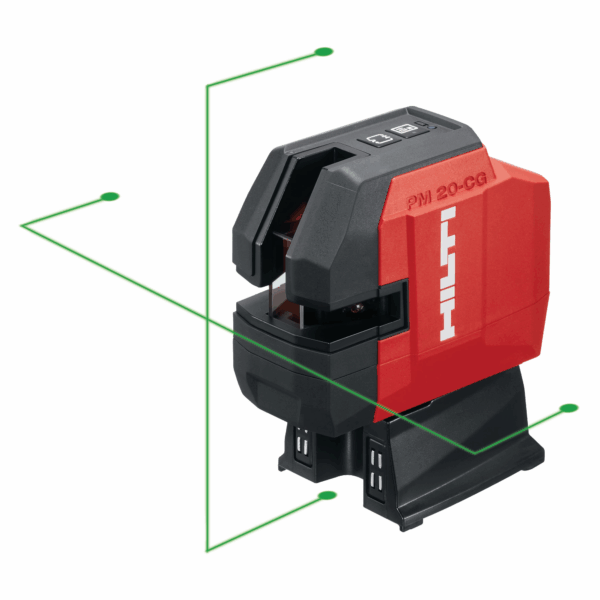 Hilti PM 20 CGE Hochpraeziser Lot und Kreuzlinienlaser Set PMA 20 PMA 89 mieten